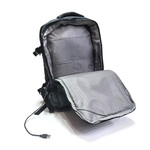 Mochila Flb Expandible Impermeable18 24002 Negra C/usb